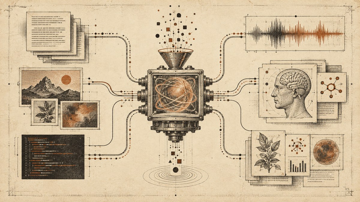Conceptual Generative AI editorial artwork